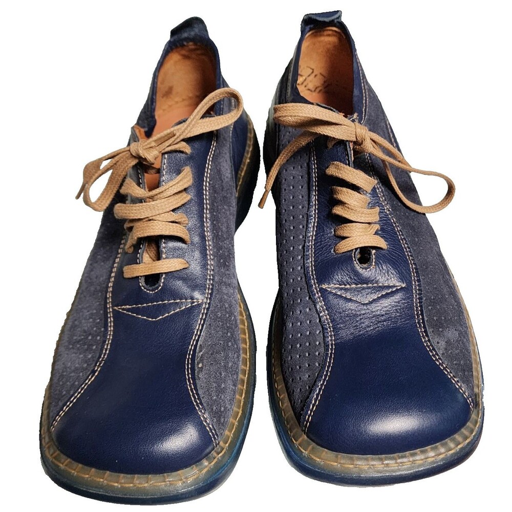Alfani Italian Leather Replay Navy Blue Size 9 Mens Shoes